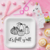 秋Y'all ペーパープレート (パーティー)