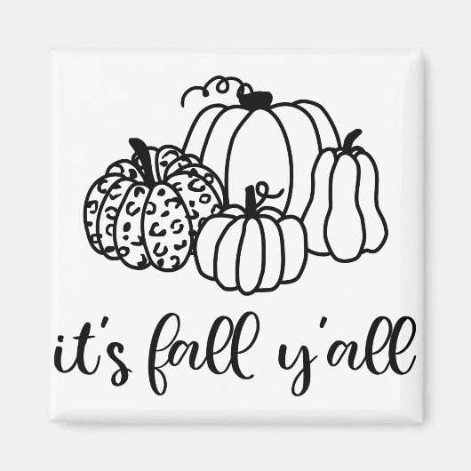 秋Y'all マグネット (正面)