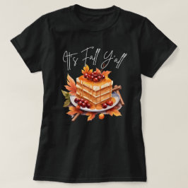 秋Y'all | 秋季 | カボチャ・ブラック Tシャツ