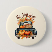 秋Y'all 缶バッジ (正面)