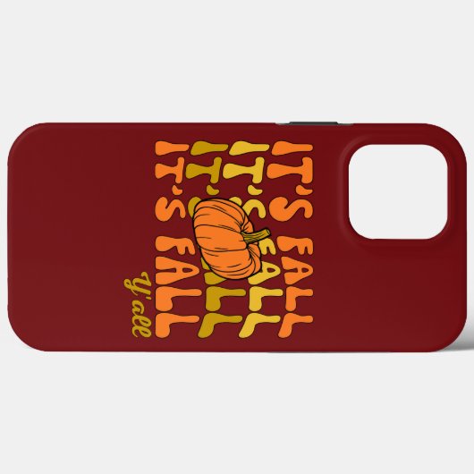 秋Y'all happy Thanksgivingだ Case-Mate iPhoneケース (裏面 (横))