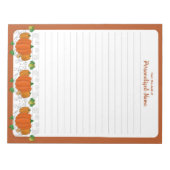 秋Y'all - Lined Notepad ノートパッド (正面)