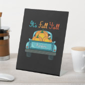 秋Y'all Pumpkins Truck おもしろい Graphic 台座サイン (インサイチュ)