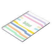 科ストライプの目 ノートブック (左側)