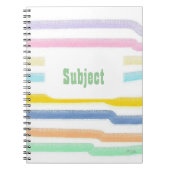 科ストライプの目 ノートブック (正面)