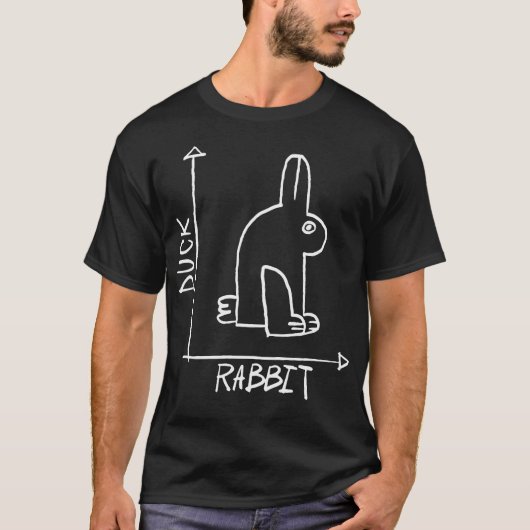 科学おたくダックまたはウサギ物理数学ギーク Tシャツ (正面)