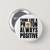 科学おたく前向き陽子化学先生 缶バッジ (正面&裏面)