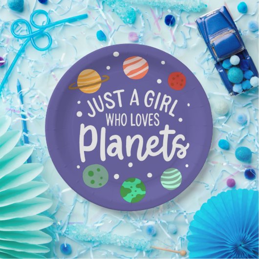 科学おたく惑星を愛する宇宙少女 ペーパープレート (パーティー)