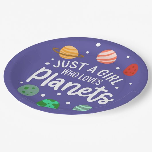 科学おたく惑星を愛する宇宙少女 ペーパープレート (アングル)