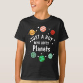科学おたく惑星を愛する宇宙少年 Tシャツ (正面)