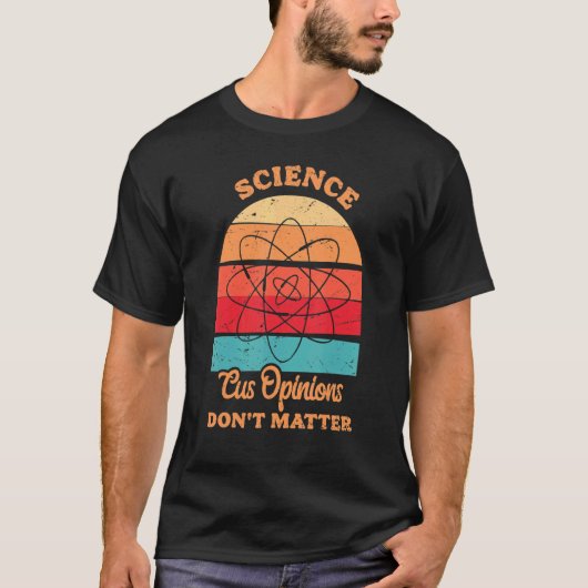 科学おたく皮肉な学校のヴィンテージ科学の場 Tシャツ (正面)
