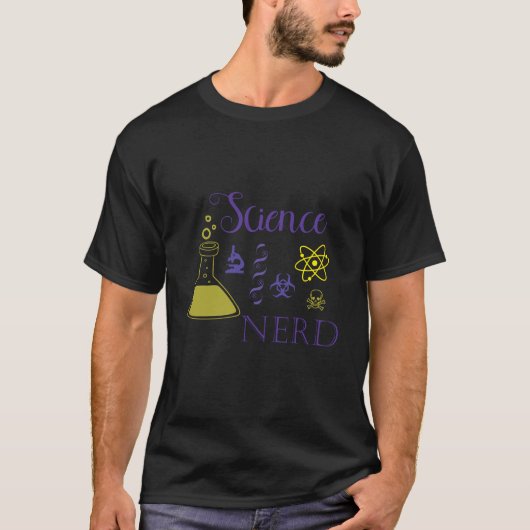 科学おたく記号女性シャツ Tシャツ (正面)