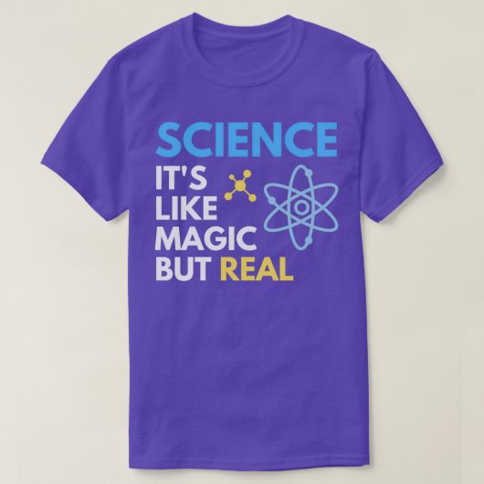 科学おもしろいの Tシャツ (デザイン正面)