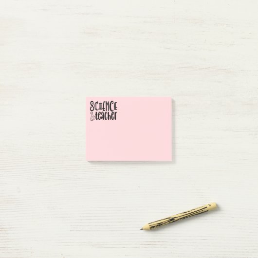 科学おもしろい先生-化学生物学物理学 ポストイット (デスク上)