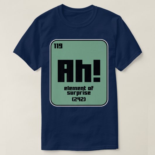 科学おもしろい化学動機おたく素子Ge Tシャツ (デザイン正面)