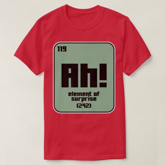 科学おもしろい化学動機おたく素子Ge Tシャツ (デザイン正面)