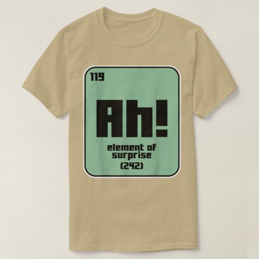 科学おもしろい化学動機おたく素子Ge Tシャツ (デザイン正面)