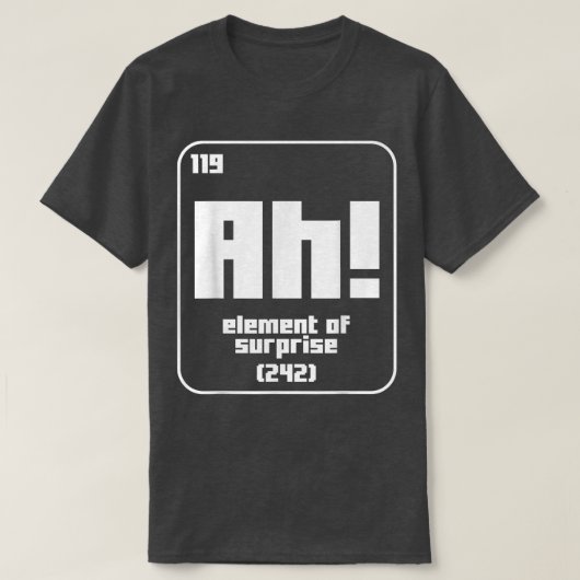 科学おもしろい化学動機おたく素子Ge Tシャツ (デザイン正面)