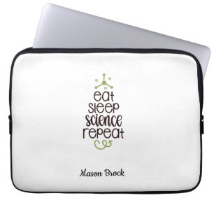 科学おもしろい学生のパーソナライズされた学校贈り物 ラップトップスリーブ