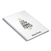 科学おもしろい学生の学校のギフトパーソナライズされた ノートブック (右側)