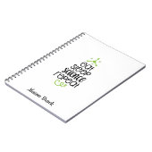 科学おもしろい学生の学校のギフトパーソナライズされた ノートブック (左側)