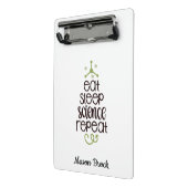 科学おもしろい学生の学校のギフトパーソナライズされた ミニクリップボード (アングル2)