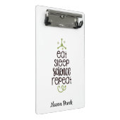 科学おもしろい学生の学校のギフトパーソナライズされた ミニクリップボード (アングル)