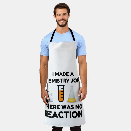 科学おもしろい愛好家の化学のジョーク エプロン (着用した状態)