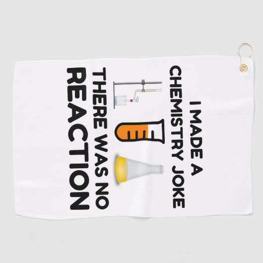 科学おもしろい愛好家の化学のジョーク ゴルフタオル (横)