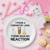 科学おもしろい愛好家の化学のジョーク ペーパープレート (パーティー)