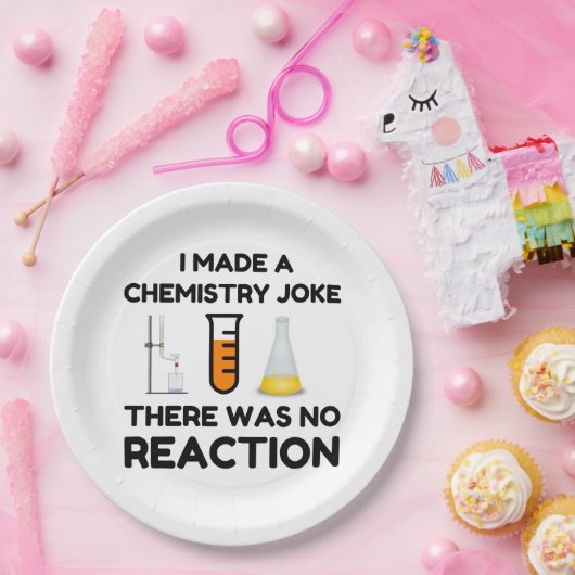 科学おもしろい愛好家の化学のジョーク ペーパープレート (パーティー)