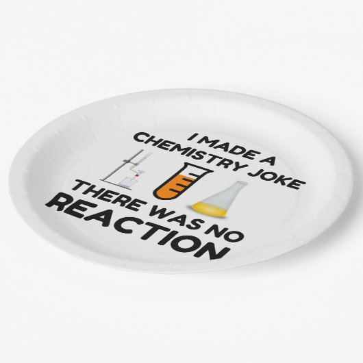 科学おもしろい愛好家の化学のジョーク ペーパープレート (アングル)