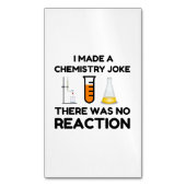 科学おもしろい愛好家の化学のジョーク マグネット名刺 (正面縦)