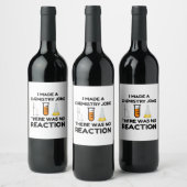 科学おもしろい愛好家の化学のジョーク ワインラベル (ボトル)