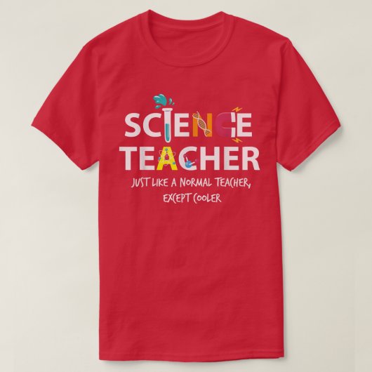 科学おもしろい物理生物学先生先生Appr Tシャツ (デザイン正面)
