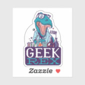 科学おもしろい科学者物理学Tレックス恐竜 シール (シート)