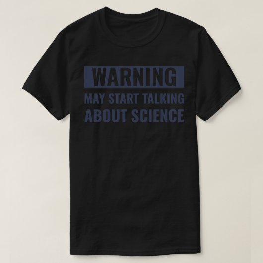 科学おもしろい科学者 Tシャツ (デザイン正面)