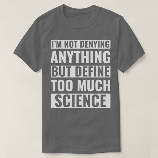 科学おもしろい科学者 Tシャツ (デザイン正面)