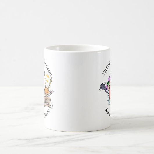 科学おもしろい者考え引用文は陽子マンガのような コーヒーマグカップ (中央)