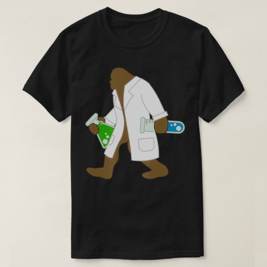 科学おもしろい試験管ビーカーラボコートサイエンティスト Tシャツ (デザイン正面)