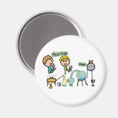 科学おもしろい マグネット (正面/裏面)