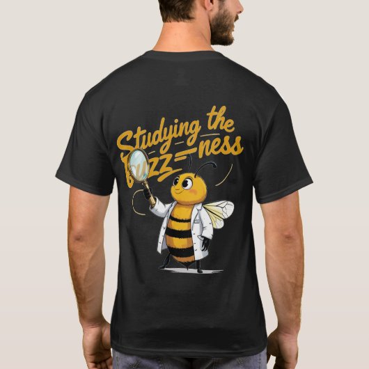 科学おもしろいBee Tシャツ (裏面)