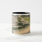 科学および企業シカゴイリノイの博物館 ツートーンマグカップ (中央)