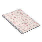 科学お洒落のドードルパターン ノートブック (右側)