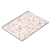 科学お洒落のドードルパターン ノートブック (左側)