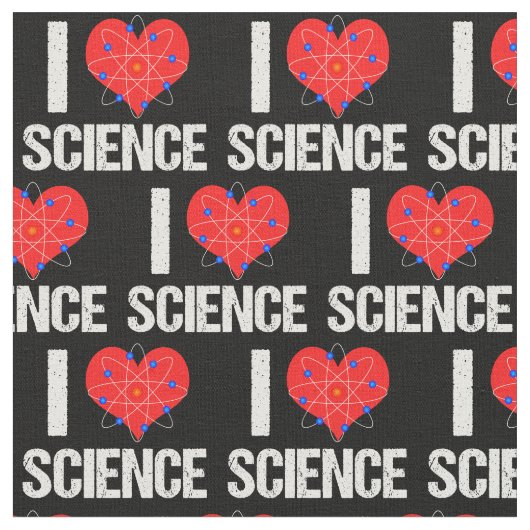 科学が大好き ファブリック (クローズアップ)