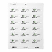 科学が大好き ラベル (フルシート)