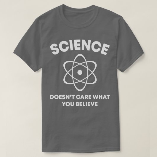 科学が気に何のおもしろTシャツことわざ Tシャツ (デザイン正面)