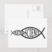 科学が魚の信仰を切り開く ポストカード (正面/裏面)