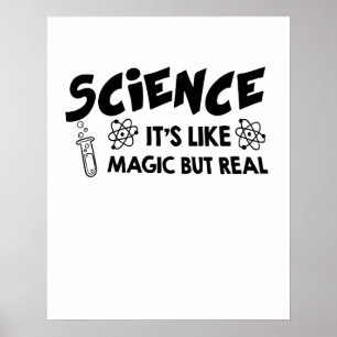 科学それは魔法サイエンティストのギフトのようおもしろいである ポスター